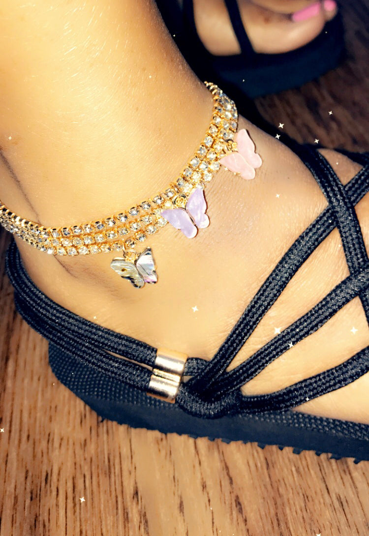 Butterfly Drip Anklet