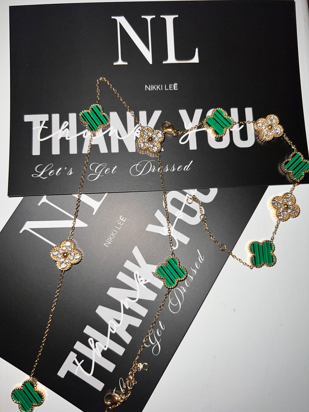 Green Lucky Charm Bracelet Set